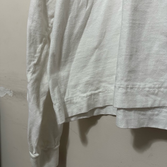 GQ Monster Logo T-Shirt Men’s X-Large White Long Sleeve With Red and Purple Logo - Picture 5 of 12